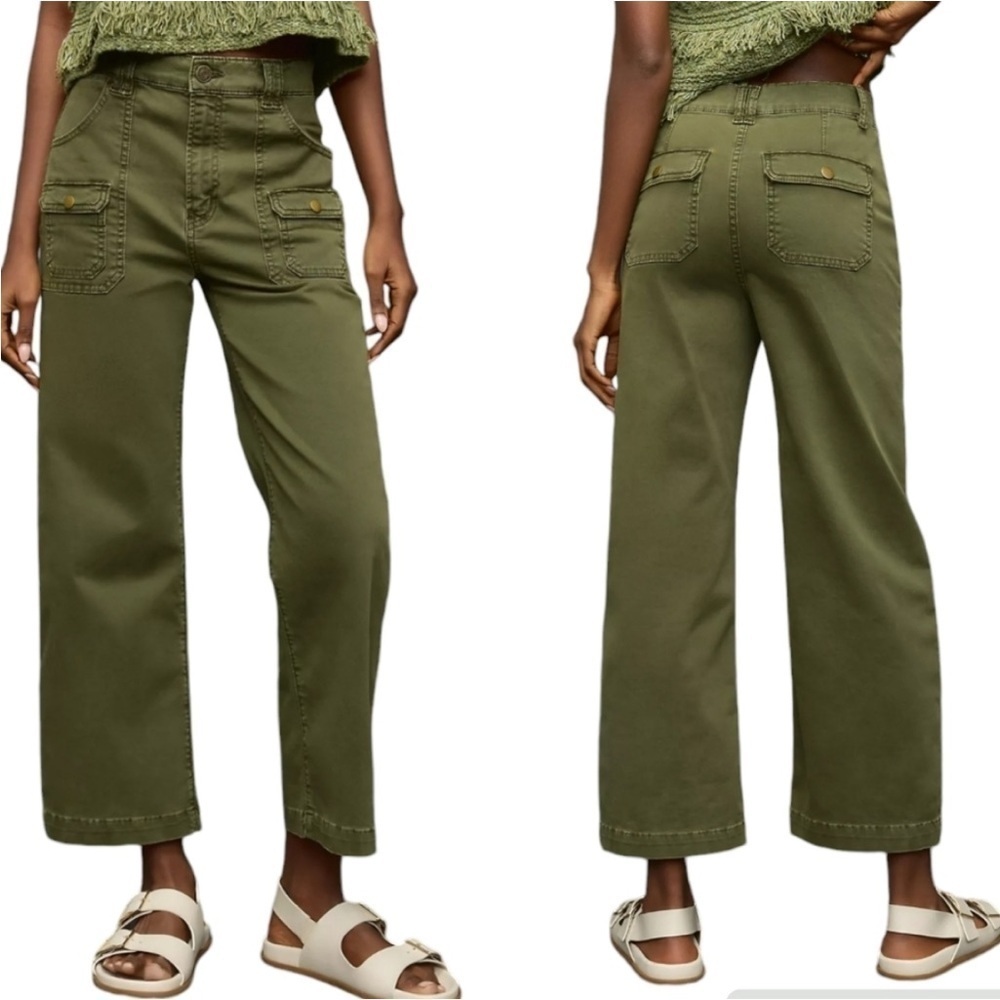 Frame Denim Utility Pocket Pants Green